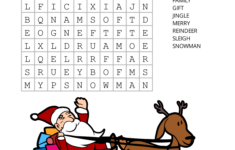 Christmas Word Search (Free Printable Pdf Puzzles) – Free in Christmas Word Search Worksheets