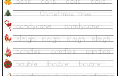 Christmas Word Tracing Worksheet – Ezpzlearn regarding Free Printable Christmas Tracing Worksheets