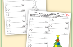 Christmas Worksheets: Multiplication And Division Of Fractions And throughout Multiplying Fractions Christmas Worksheets