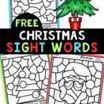 Colorsight Words Christmas Worksheets Throughout Christmas Color By Word Worksheets