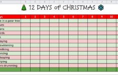 Control Alt Achieve: 12 Days Of Christmas - Guided Math Activity within 12 Days of Christmas Statistics Worksheets