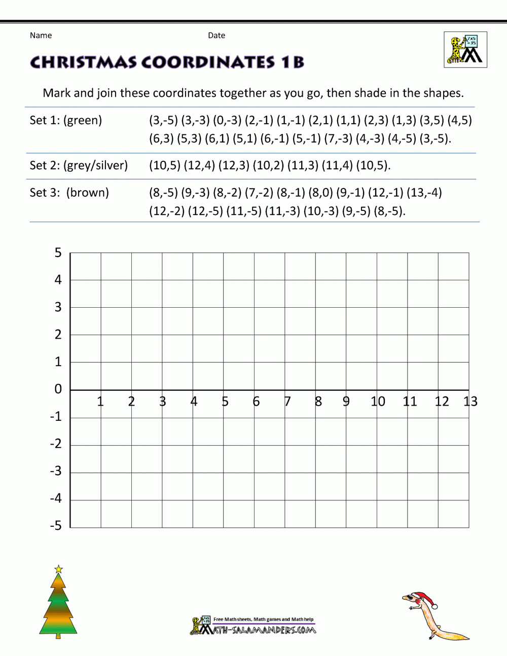 Coordinate Plane Worksheets - 4 Quadrants with regard to Coordinate Plane Christmas Worksheets