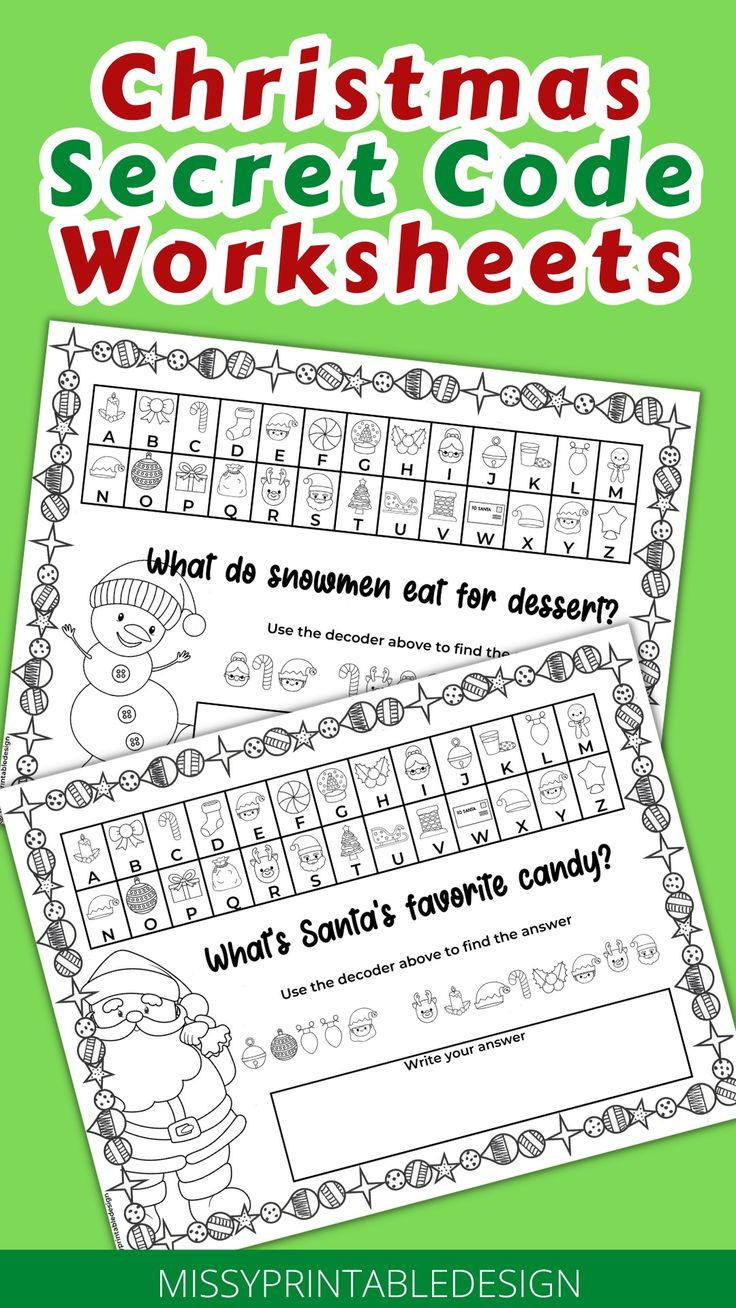 Crack The Code This Christmas With Our Free Christmas Secret Code in Free Printable Christmas Secret Code Worksheets