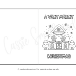 Cute Christmas Cards To Color   Cassie Smallwood With Christmas Cards Worksheets Printable