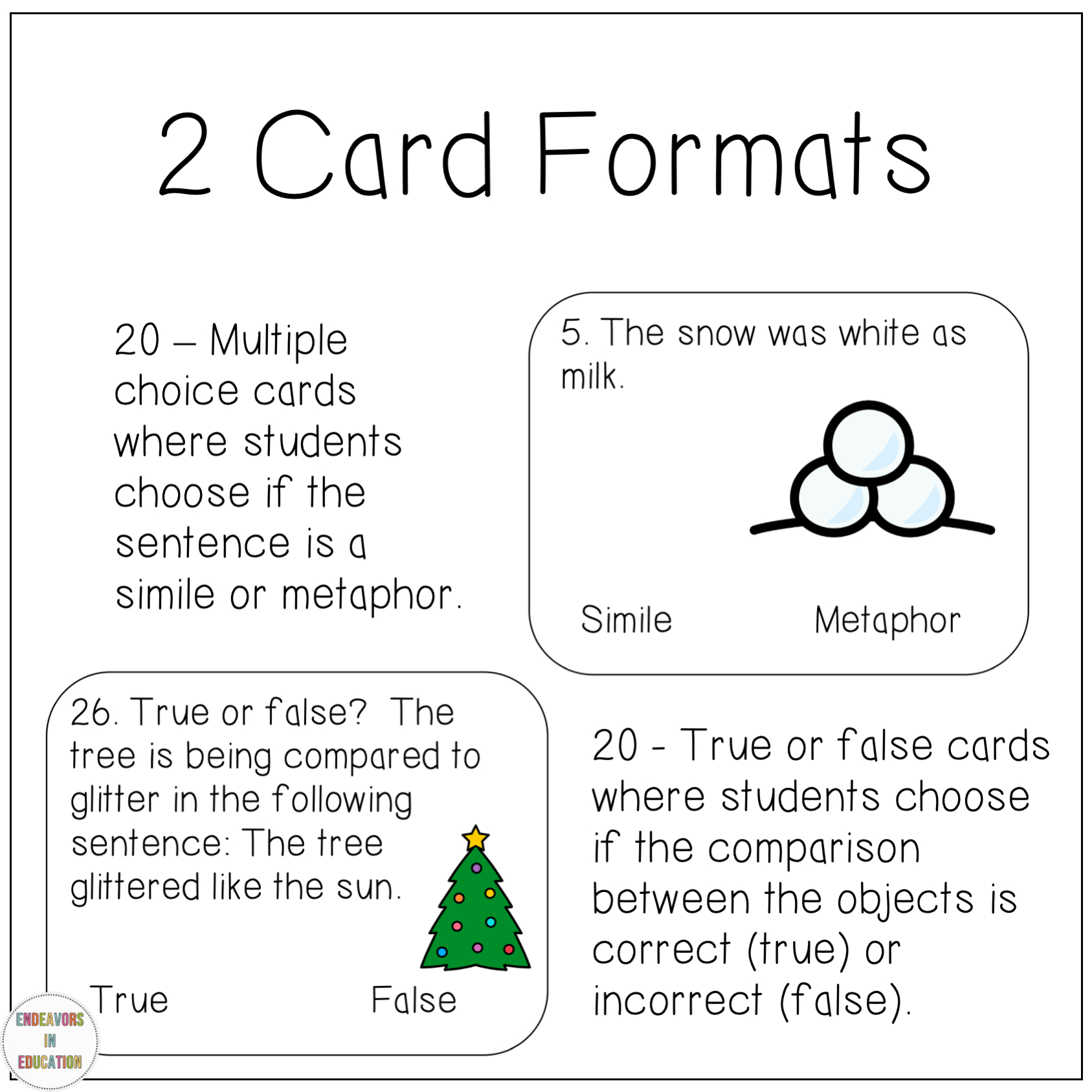 December Activities Simile And Metaphor Task Cards - Classful with Christmas Similes and Metaphors Worksheets