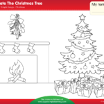Decorate The Christmas Tree Worksheet   Color   Super Simple Regarding How To Decorate A Christmas Tree Worksheets