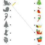 Decorate The Christmas Tree Worksheet   Match   Super Simple Pertaining To Christmas Match Up Worksheets