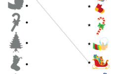 Decorate The Christmas Tree Worksheet - Match - Super Simple throughout Decorate Christmas Tree Worksheets