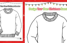 Design Your Own Christmas Sweater Worksheet throughout Design An Ugly Christmas Sweater Worksheets