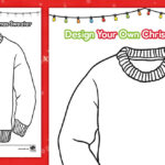 Design Your Own Christmas Sweater Worksheet Within Design Your Own Ugly Christmas Sweater Worksheets