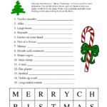Discover 52 Xmas Games And Fun Christmas Party Games Ideas Throughout Christmas Game Worksheets For Adults
