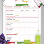 Download Printable Christmas Style   Christmas Budget Pdf Throughout Christmas Gift Budget Worksheets