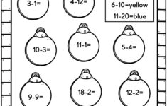 Easy Christmas Math Worksheets - Free! - Kids Activity Zone for Christmas Worksheets First Grade