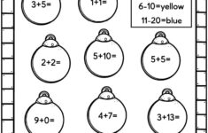Easy Christmas Math Worksheets – Free! – Kids Activity Zone inside Christmas Addition Worksheets For Kindergarten