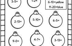 Easy Christmas Math Worksheets - Free! - Kids Activity Zone intended for Christmas 1St Grade Worksheets