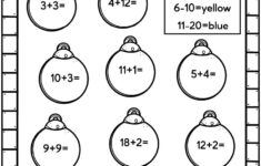 Easy Christmas Math Worksheets - Free! - Kids Activity Zone throughout Free Math Worksheets Christmas