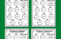 Easy Christmas Math Worksheets - Free! - Kids Activity Zone with Christmas Math Facts Worksheets