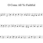 Easy Christmas Songs For Violin  Free Sheet Musi — Meadowlark Intended For First Letter Of Christmas Carols Worksheets