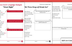Eighth Grade Christmas Carol Language Analysis Worksheet in A Christmas Carol Figurative Language Worksheets Answer Key