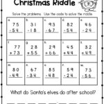 Elf Activities And A Christmas Math Freebie   Smiling And Shining Within Christmas Subtraction With Regrouping Worksheets
