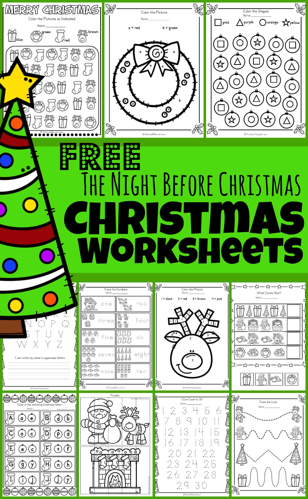 🎄 Free Twas The Night Before Christmas Worksheets &amp;amp; Activities pertaining to Twas the Night Before Christmas Worksheets Free