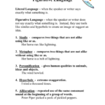 Figurative Language Worksheet: Simile, Metaphor & More Intended For A Christmas Carol Figurative Language Worksheets Answer Key