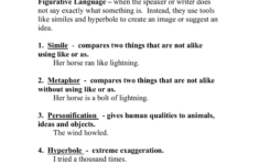Figurative Language Worksheet: Simile, Metaphor &amp; More throughout A Christmas Carol Figurative Language Worksheets