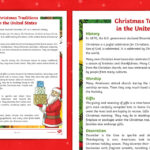 Fourth Grade Christmas Traditions In The United States Reading Pertaining To 4Th Grade Christmas Reading Comprehension Worksheets