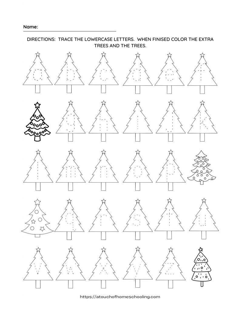 Free Christmas Alphabet Printable Worksheets For Preschool throughout Christmas Abc Worksheets Kindergarten