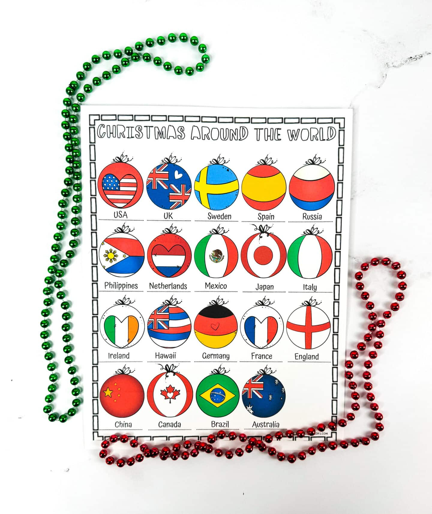 Free Christmas Around The World Worksheet with Christmas Map Skills Worksheets