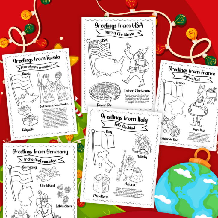 Christmas Around the World Worksheets Christmas Around the World Worksheets