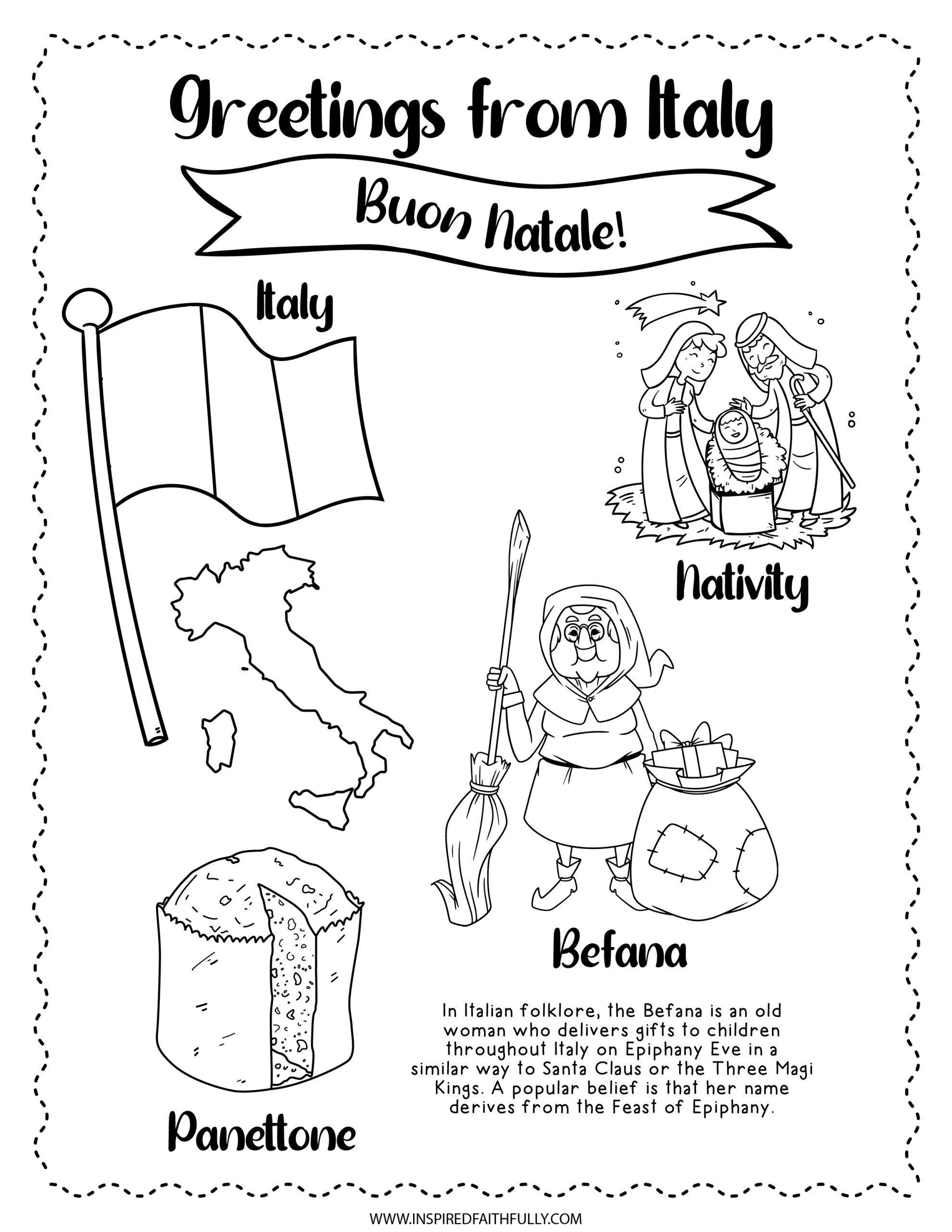 Free Christmas Around The World Worksheets (20 Pages!) pertaining to Christmas in Italy Worksheets