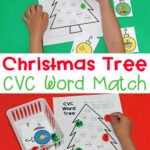 Free Christmas Cvc Word Match Pertaining To Christmas Cvc Words Worksheets Free