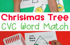Free Christmas Cvc Word Match within Christmas Cvc Words Worksheets