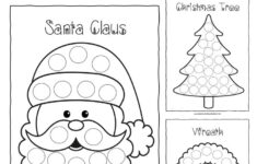 Free Christmas Do-A-Dot Printables - Lemon And Kiwi Designs with regard to Dot Dot Christmas Worksheets