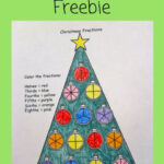 Free Christmas Fractions Coloring Worksheets Regarding Christmas Fraction Worksheets Free