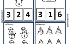 Free Christmas Math Worksheets For Kindergarten - Eduflakes in Christmas Number Worksheets For Preschoolers