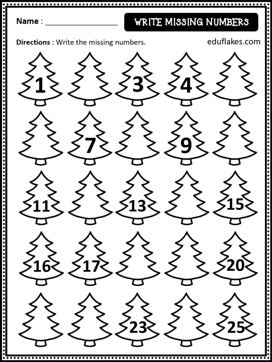 Free Christmas Math Worksheets For Kindergarten - Eduflakes regarding Christmas Missing Number Worksheets