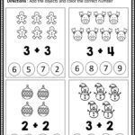 Free Christmas Math Worksheets For Kindergarten   Eduflakes Regarding Kindergarten Christmas Math Worksheets