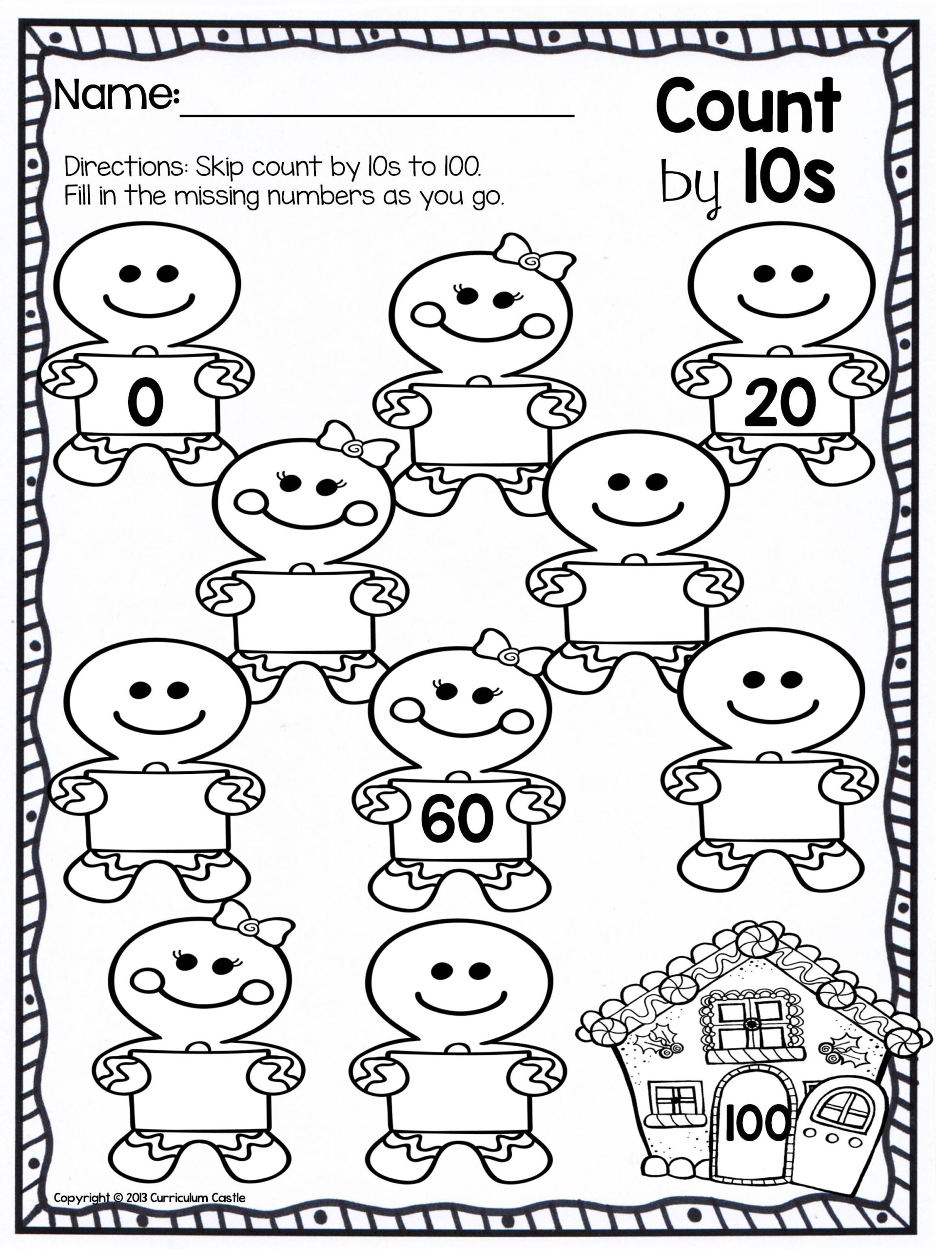 Free Christmas Skip Counting with Christmas Skip Counting Worksheets