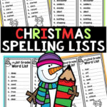 Free Christmas Spelling Lists: Festive Word Work Intended For Free Christmas Spelling Worksheets