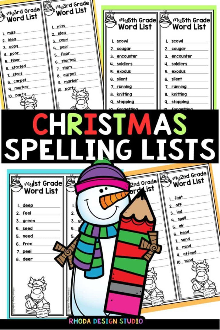 Free Christmas Spelling Worksheets Free Christmas Spelling Worksheets