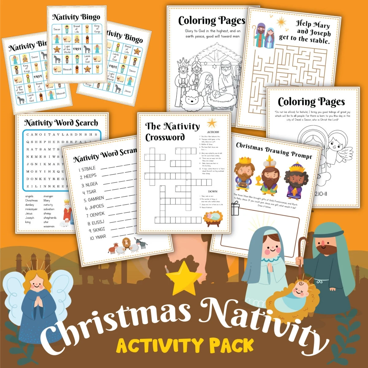 Free Christmas Story Printables Activity Sheets! - Leap Of Faith intended for Christmas Story Printable Worksheets