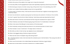 Free Christmas Trivia Printables {Games For The Family!} | Lil' Luna regarding Christmas Trivia Worksheets