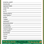 Free Christmas Word Scramble Printable With Answer Key Included In Christmas Word Scramble Worksheets Answers