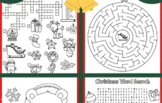 Free Christmas Worksheets: Coloring Sheets, Word Search & More regarding Christmas Activities Worksheets Free