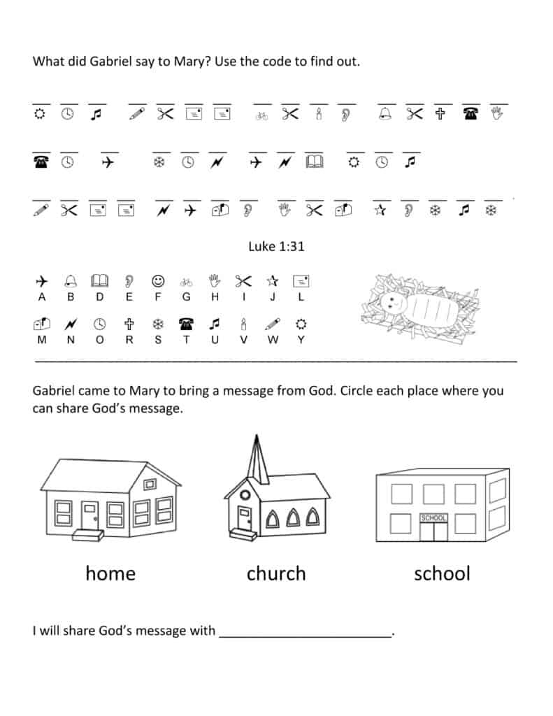 Free Christmas Worksheets For Kids (Free Printable Activity Sheets) pertaining to Christian Christmas Worksheets Printable Free