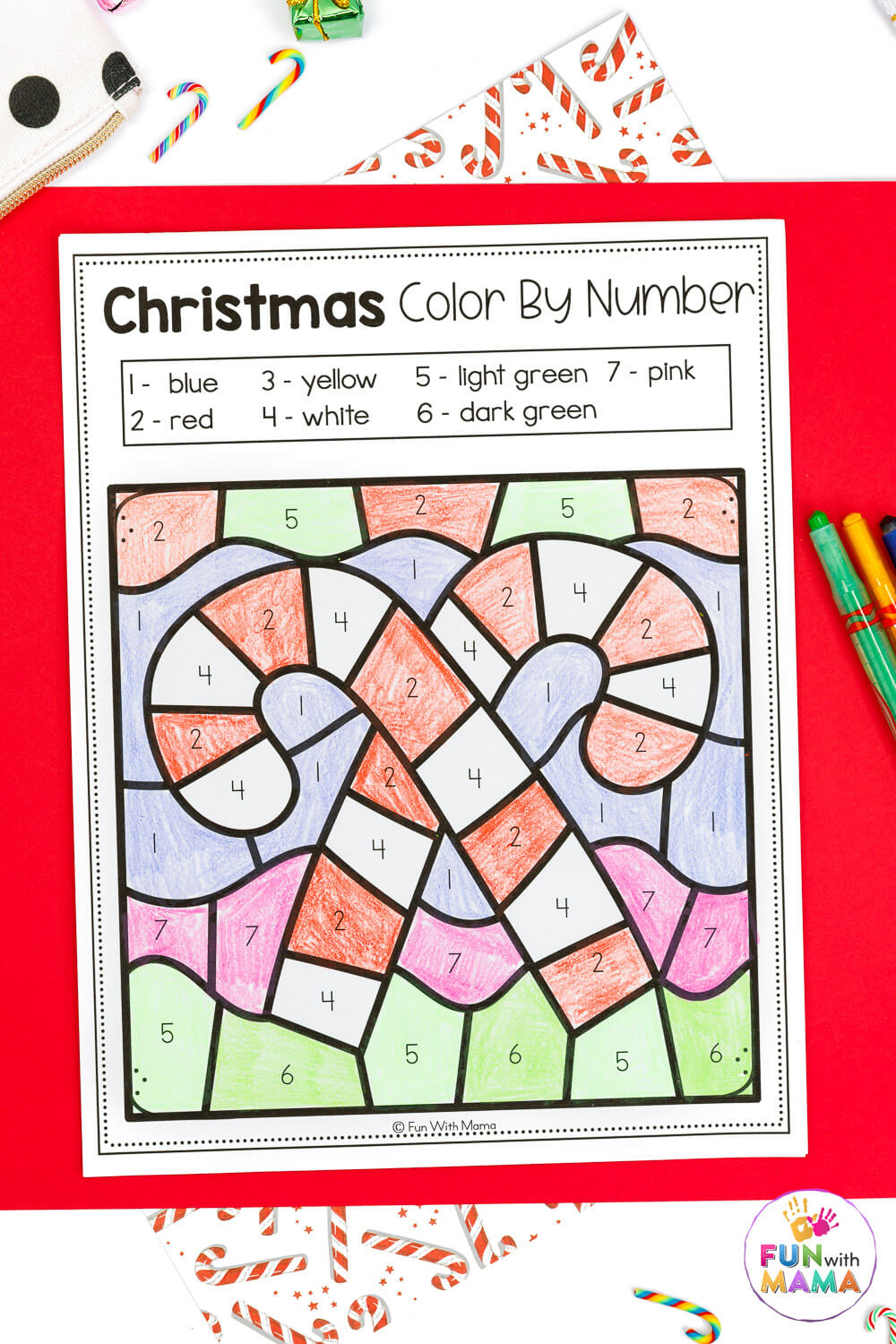 Free Colornumber Christmas Pages intended for Christmas Color by Code Worksheets