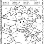 Free Colornumber Christmas Worksheet, Download Free Color In Christmas Color By Number Addition Worksheets