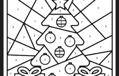 Free Colornumber Christmas Worksheet, Download Free Color throughout Color by Code Christmas Worksheets